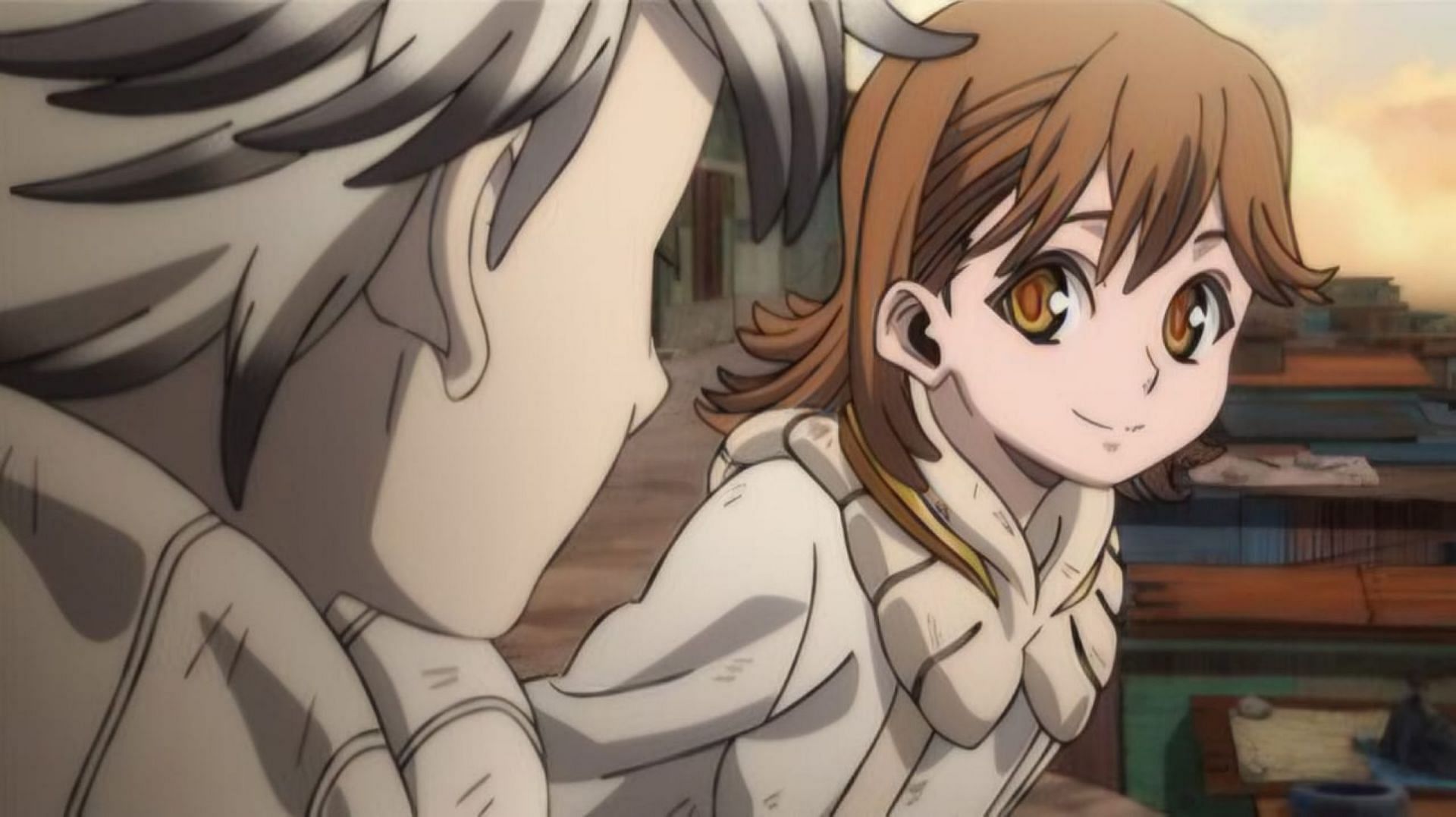 Rudo and his crush in the anime (Image via Bones Film)